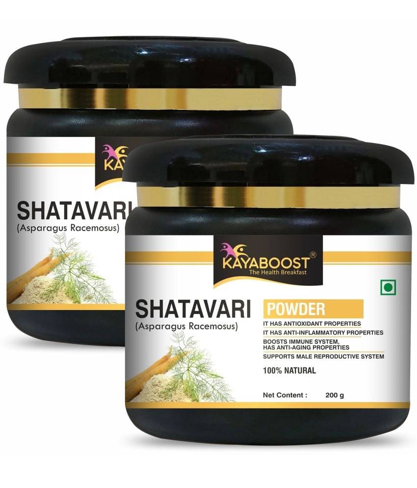 KAYABOOST Shatavari Powder | Peeli Churna | Indian Asparagus, Pack of 2 (400 g) KAYABOOST Shatavari Powder | Peeli Churna | Indian Asparagus, Pack of 2 (400 g)
