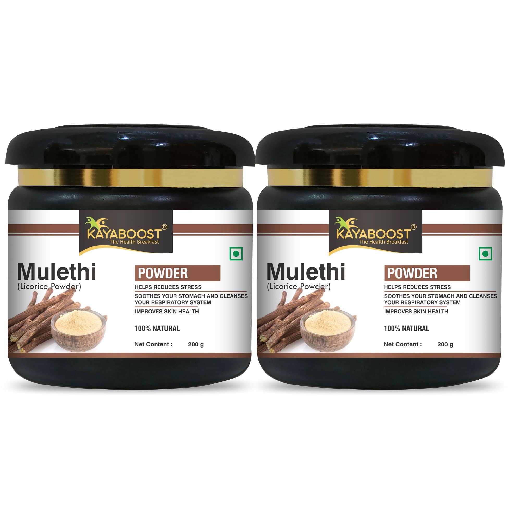 KAYABOOST Mulethi Powder For Skin Whitening | Liquorice Powder for Eating (400 g)
