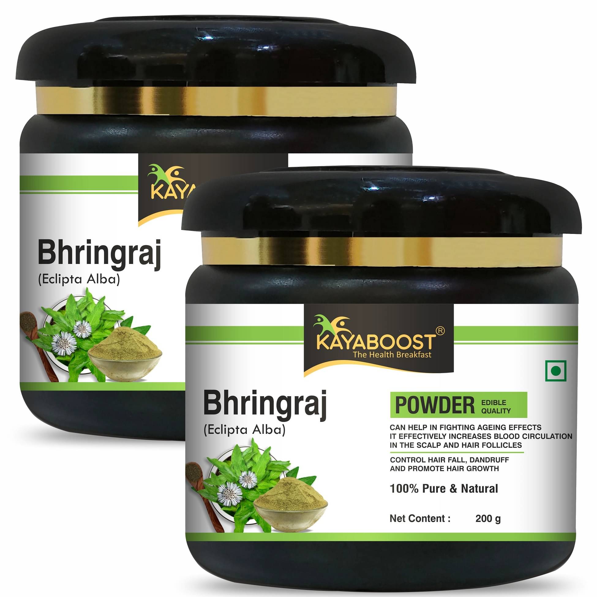     			KAYABOOST Natural Bhringraj Powder for Hair Growth (400 g)