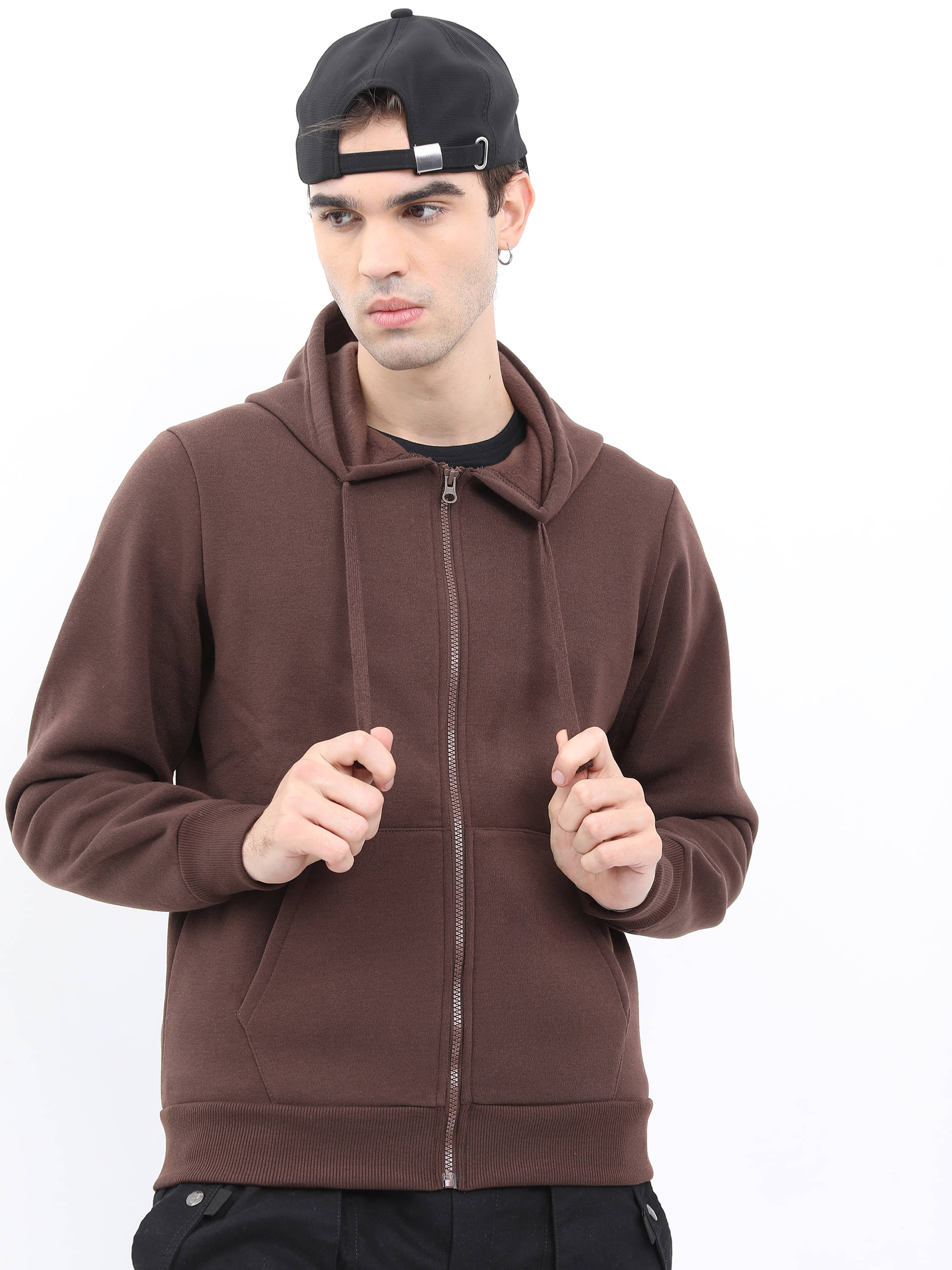     			Ketch Polyester Hooded Men's Sweatshirt - Brown ( Pack of 1 )