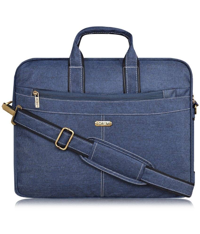     			Lorem Blue Solid Messenger Bag
