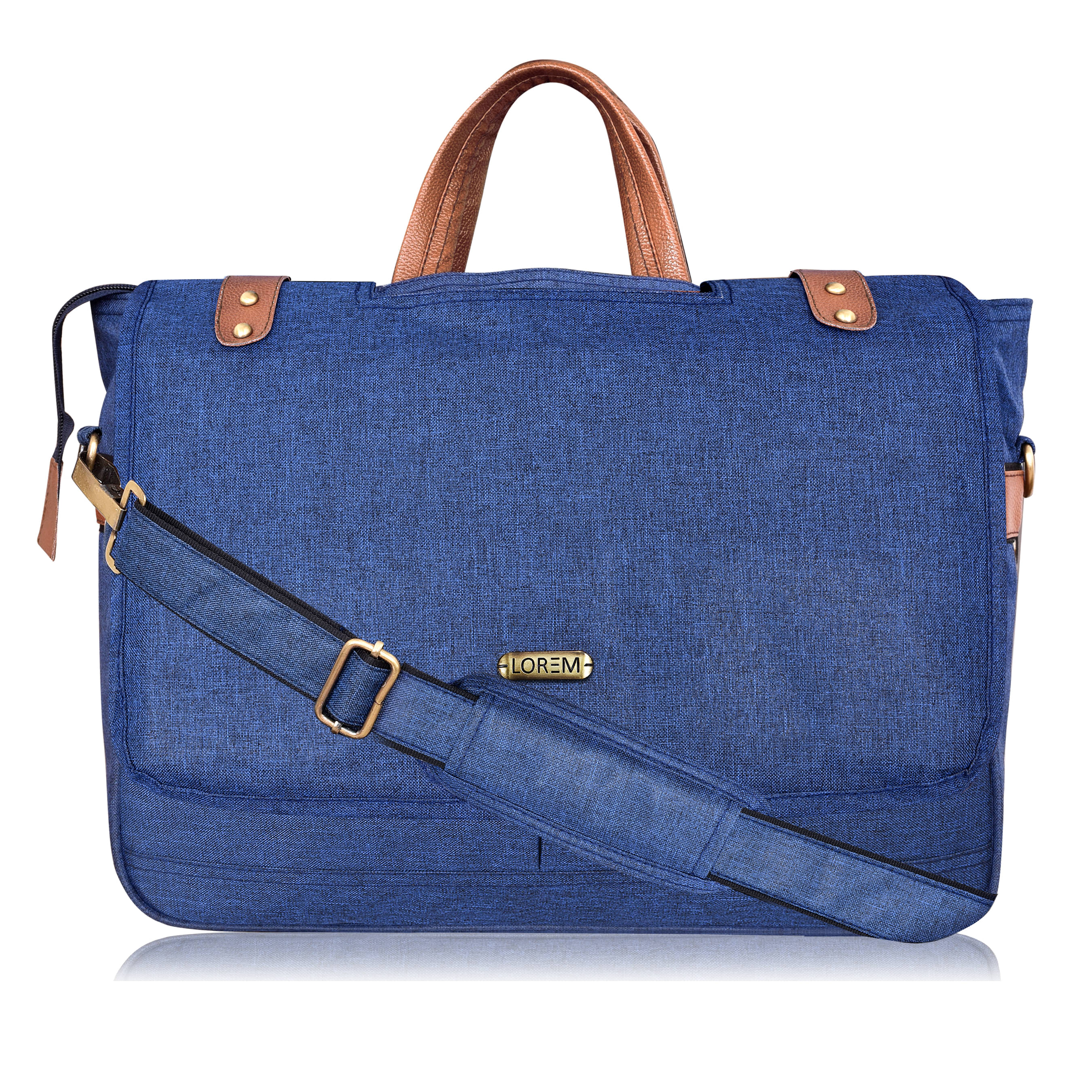     			Lorem Blue Solid Messenger Bag