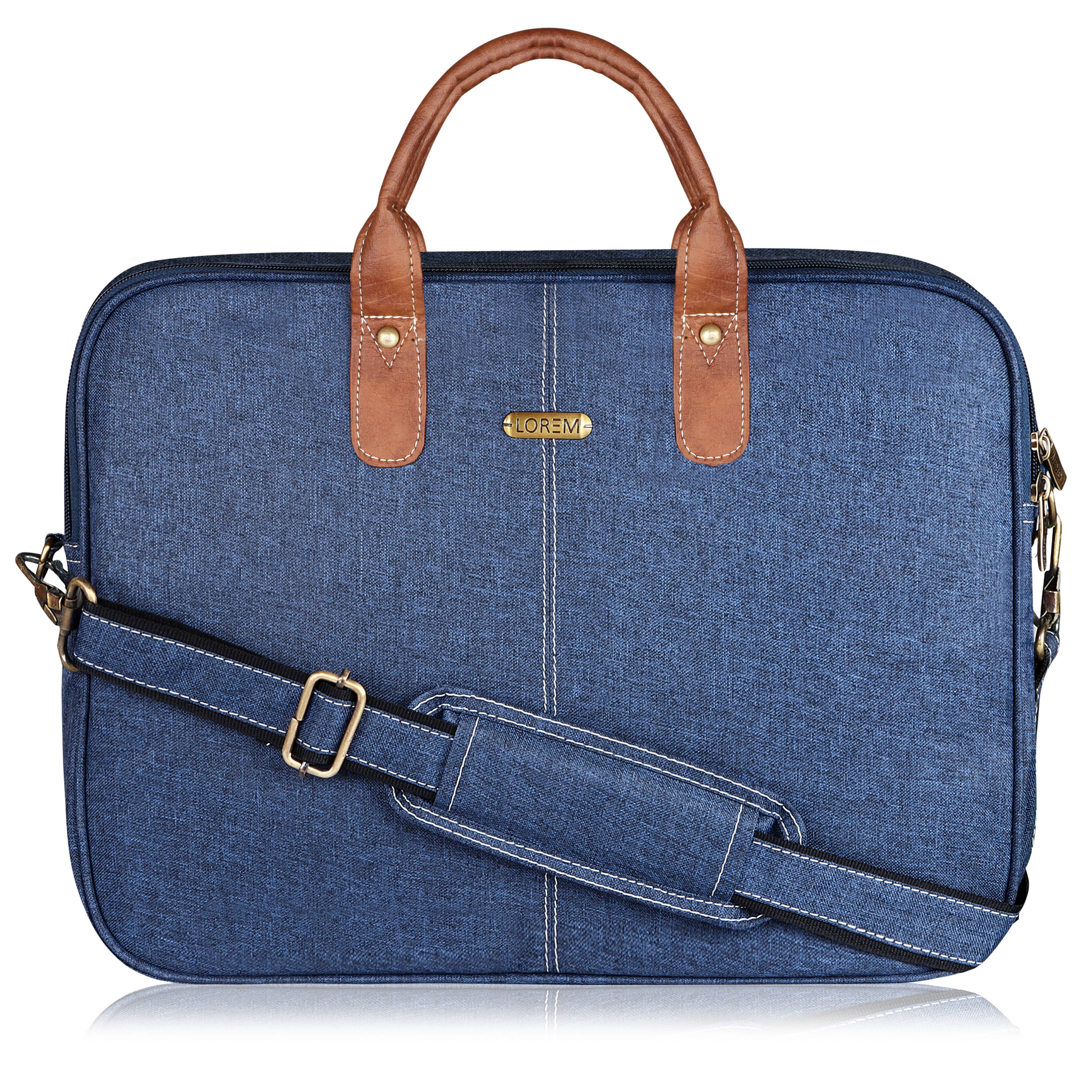     			Lorem Blue Solid Messenger Bag