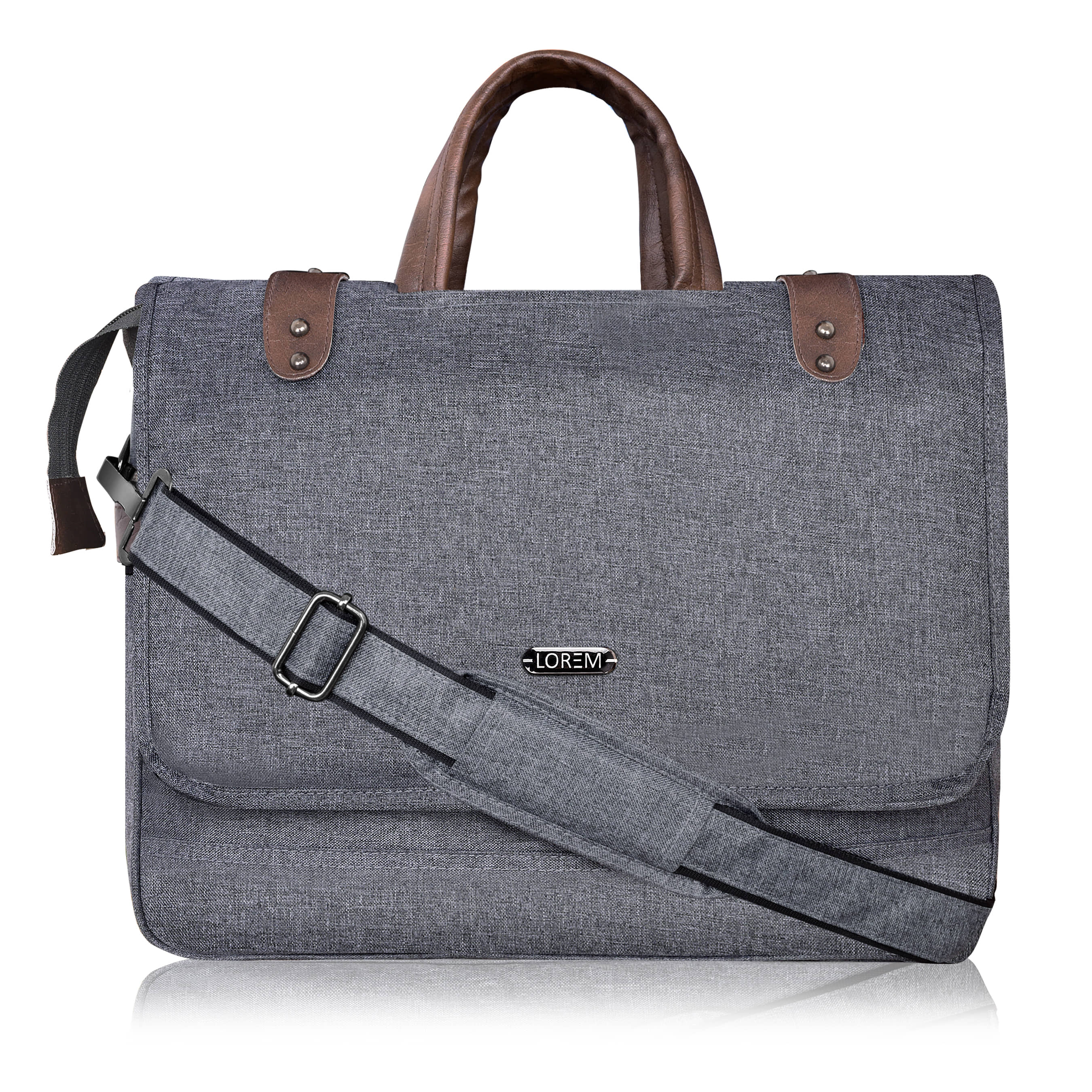 Lorem Grey Solid Messenger Bag - Handbags | Buy online on ZillyBuy
