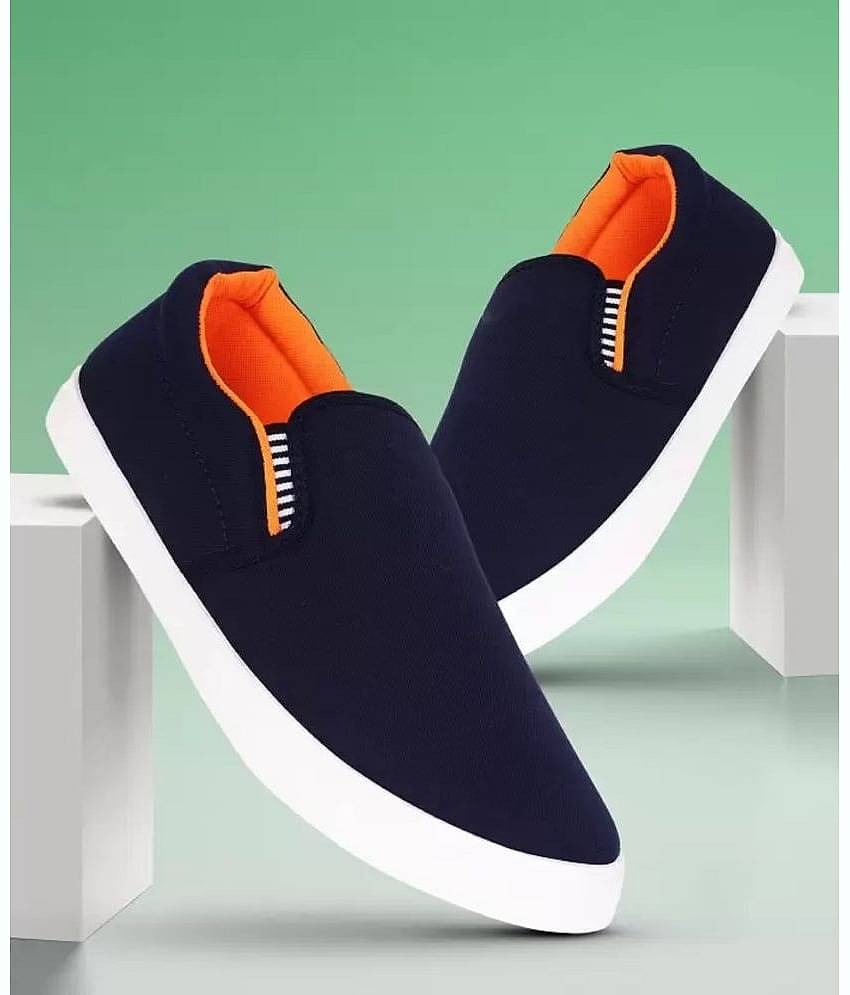 PENNEN Sports Walking Stylish Black Men's Slip-on Shoes