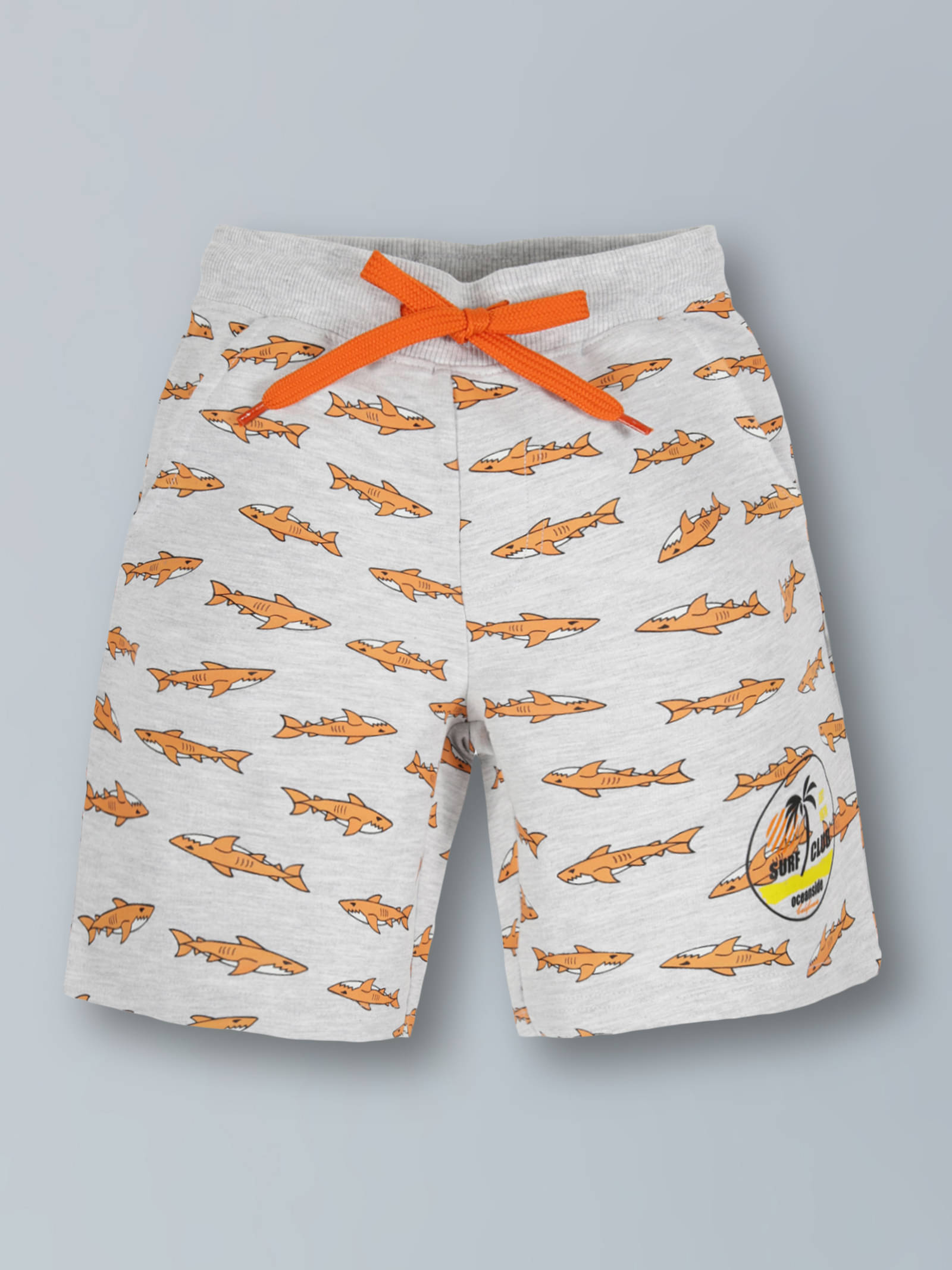     			PLUM TREE Pack of 1 Cotton Shorts For Boys ( Grey Melange )