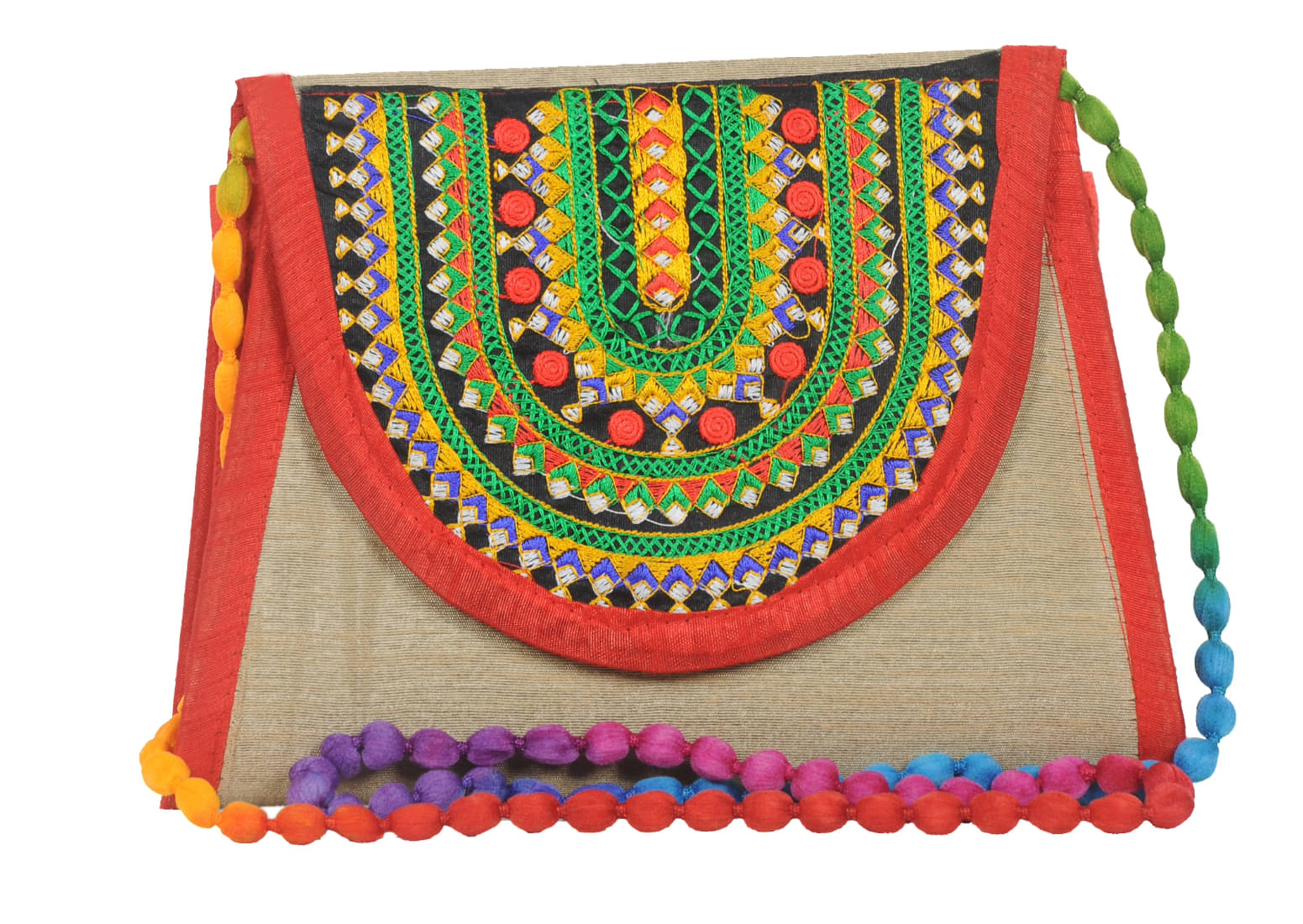     			SUNESH CREATION Sling Bag Cotton Set of 1 ( Beige )