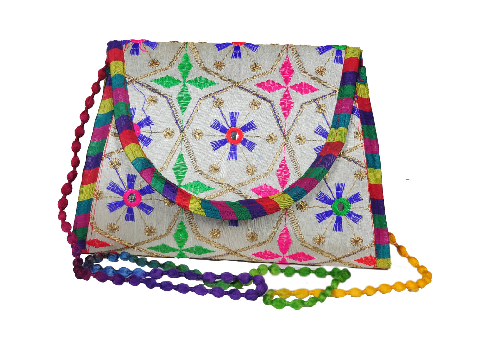 SUNESH CREATION Sling Bag Cotton Set of 1 ( Blue ) - Handbags | Buy online on ZillyBuy