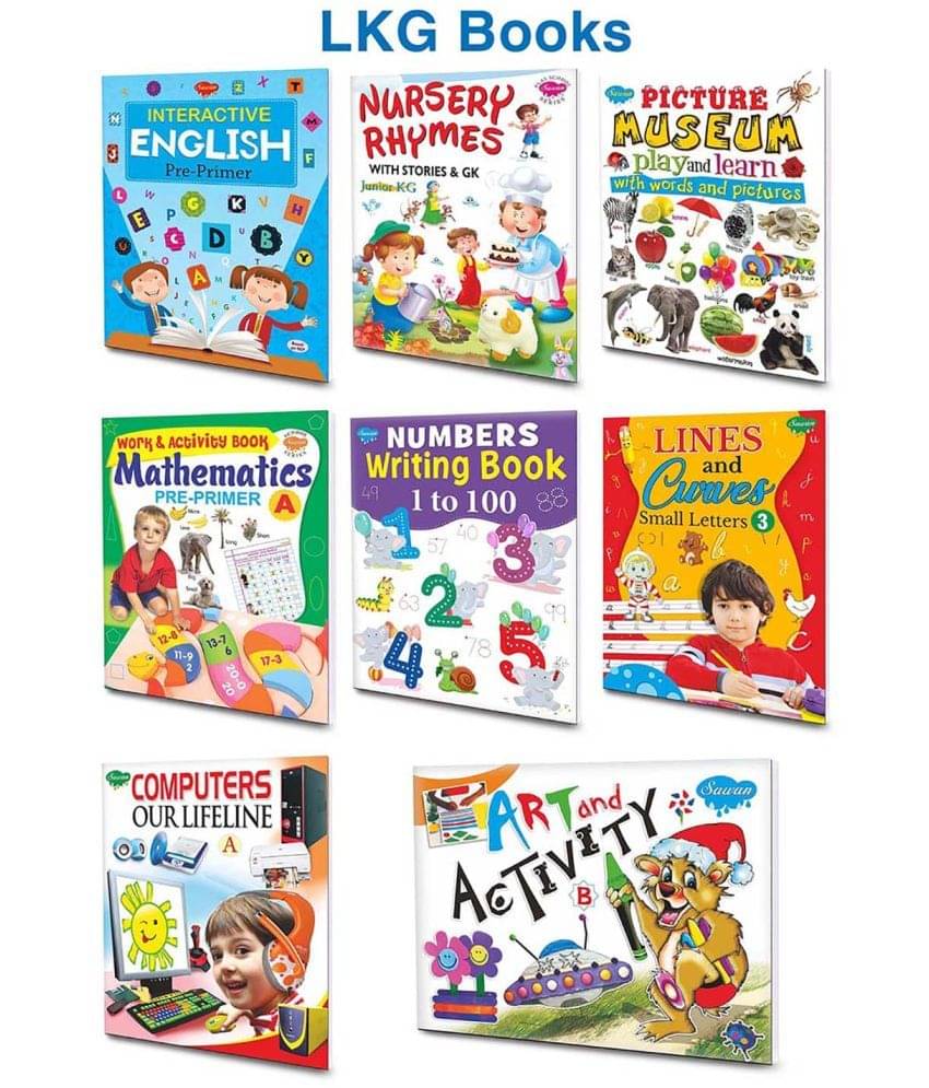     			Sawan Present LKG Books (Set of 8)  (Reading, Writing, Learning) | ManojPublications
