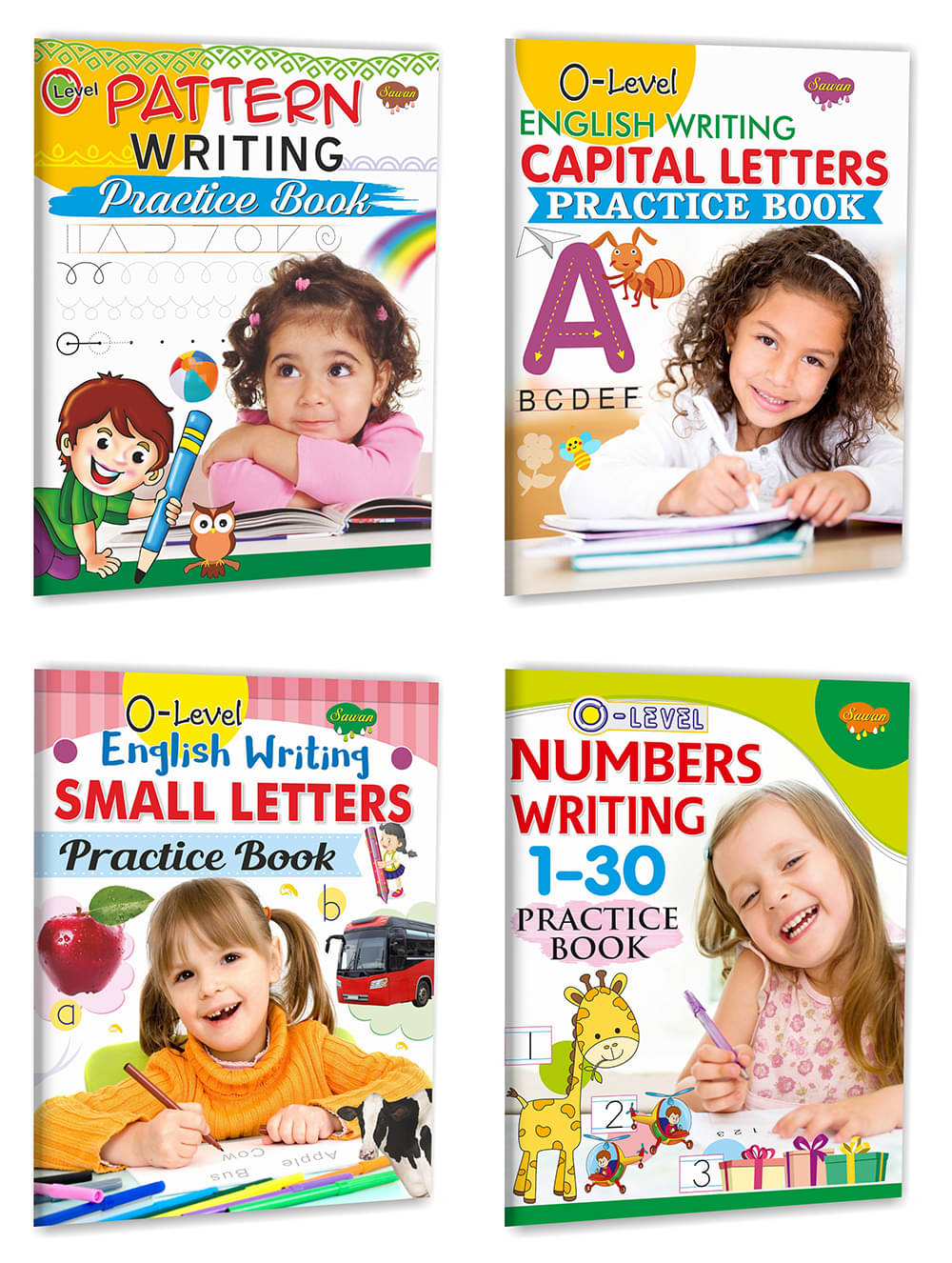     			Sawan Present Nursery Writing Practice Books | Pack of 4 Books | By Manojpublications
