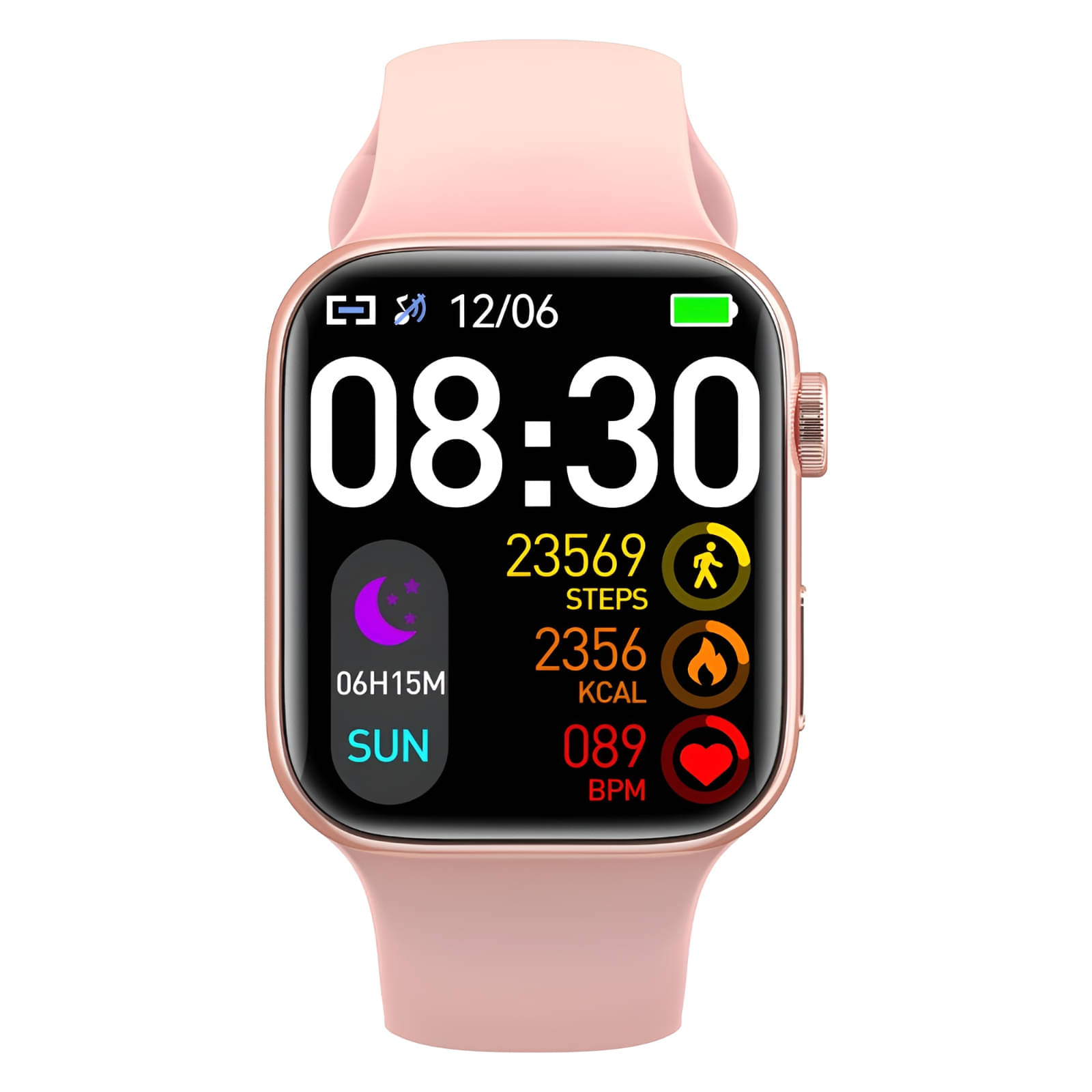     			VERONIC SmartWatch with BT Calling, HD Display Pink Smart Watch