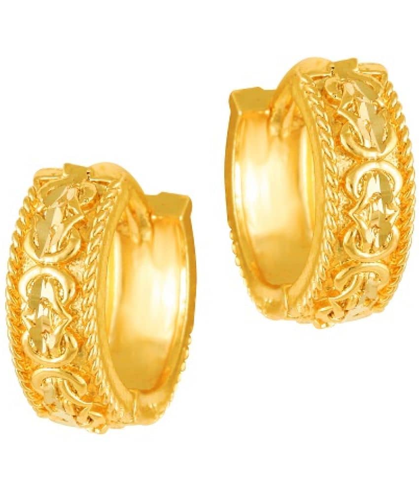 VIVASTRI Golden Clip-Ons Earrings ( Pack of 1 ) - Earrings | Buy online on ZillyBuy