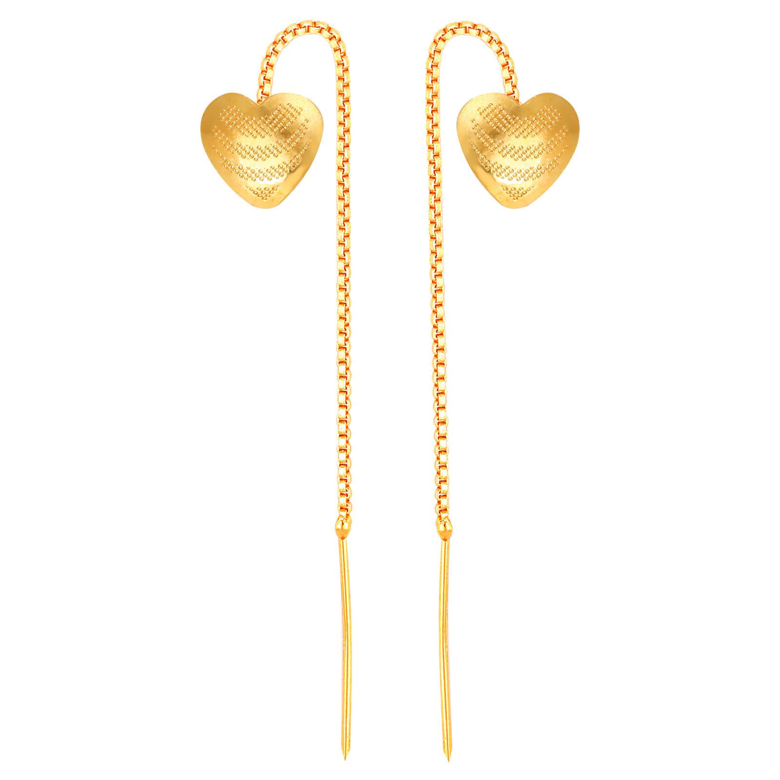 VIVASTRI Golden Threader Earrings ( Pack of 1 ) - Earrings | Buy online on ZillyBuy