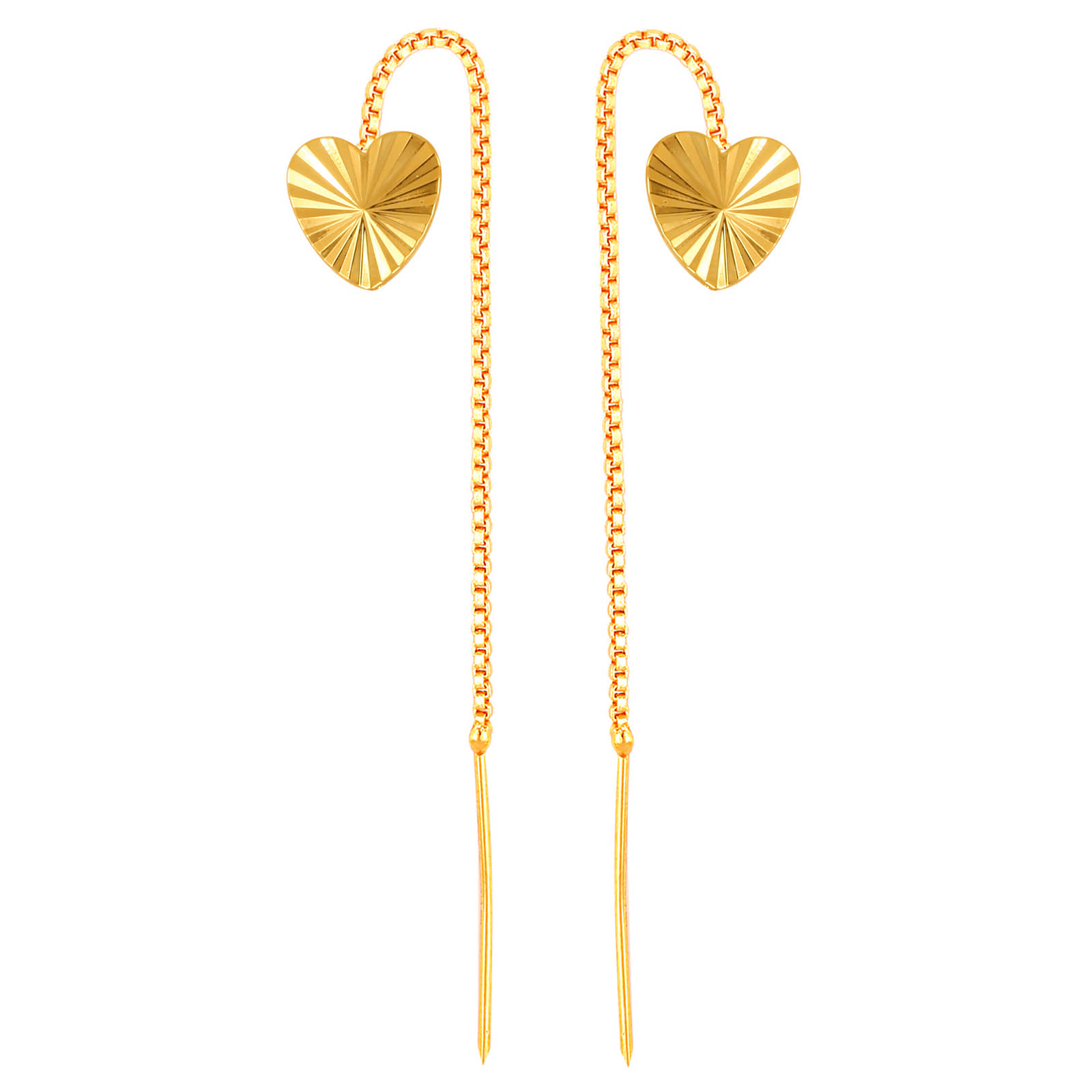 VIVASTRI Golden Threader Earrings ( Pack of 1 ) - Earrings | Buy online on ZillyBuy