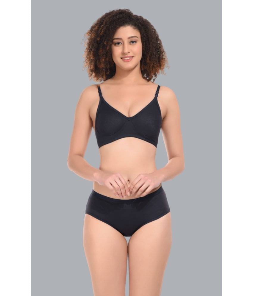     			Viral Girl Cotton Women's Bra & Panty Set ( Navy Blue ) NA
