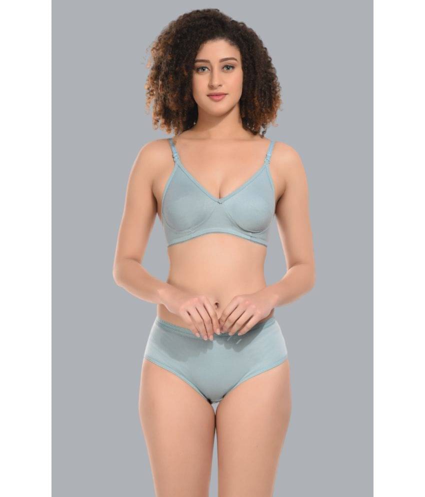     			Viral Girl Cotton Women's Bra & Panty Set ( Sea Green ) NA