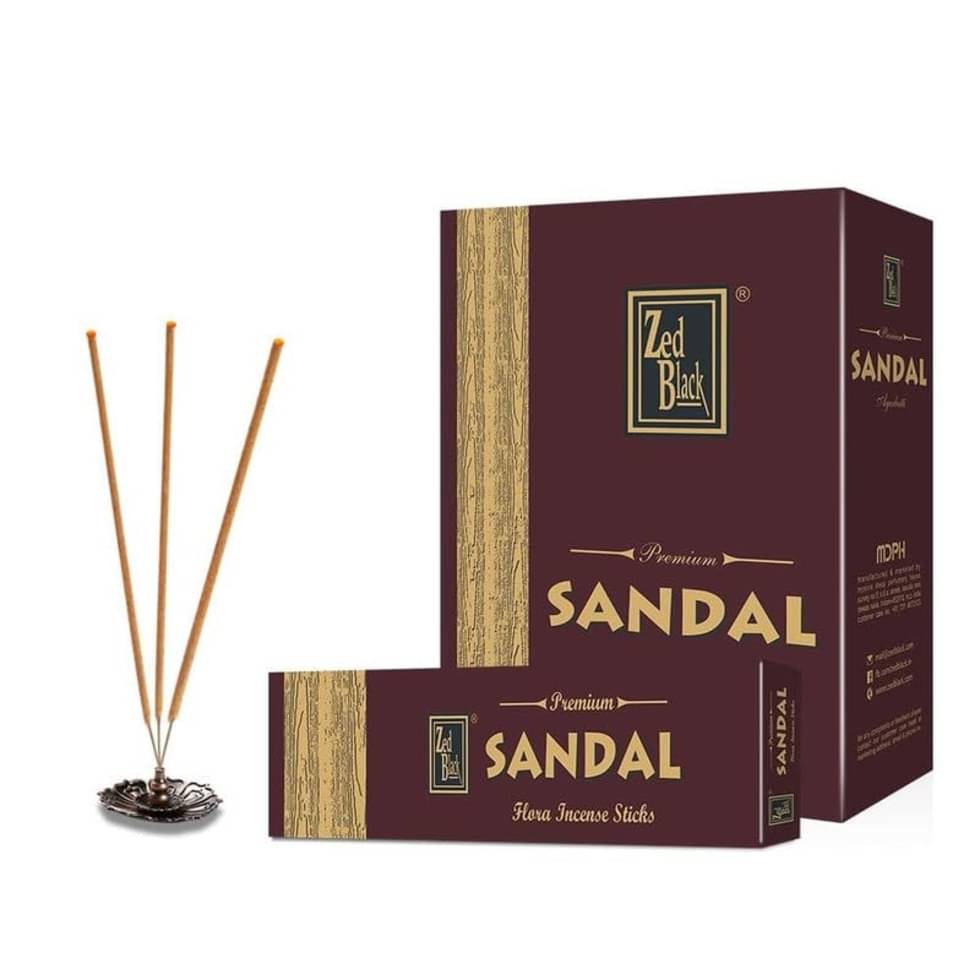     			Zed Black Incense Stick Chandan 400 gm ( Pack of 12 )