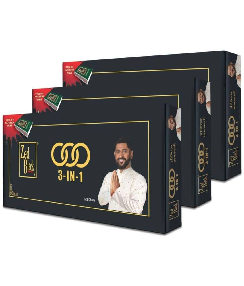     			Zed Black Incense Stick Soothing 200 gm ( Pack of 3 )
