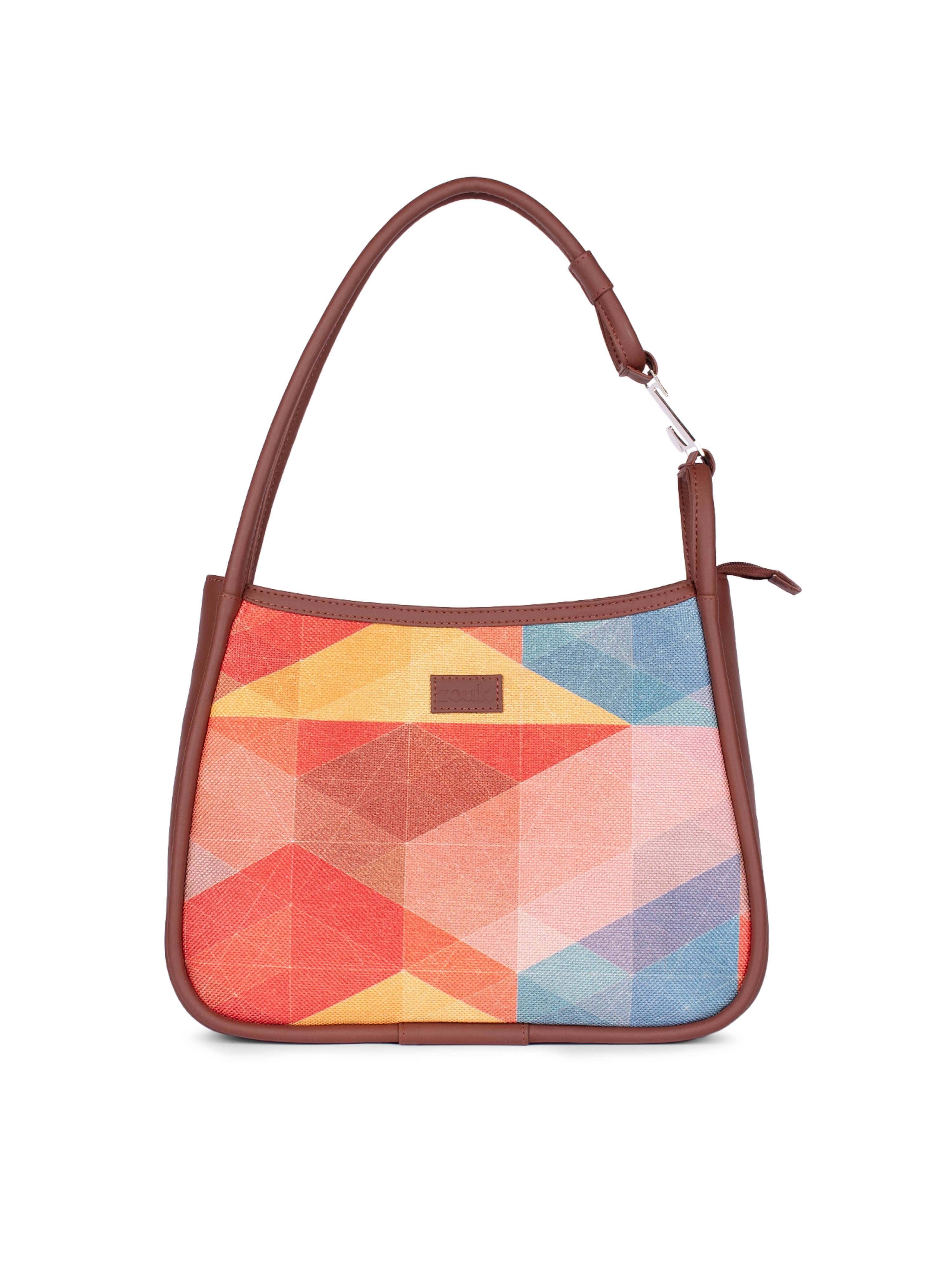 Zouk Shoulder Bag Jute Set of 1 ( Multicolor ) Zouk Shoulder Bag Jute Set of 1 ( Multicolor )