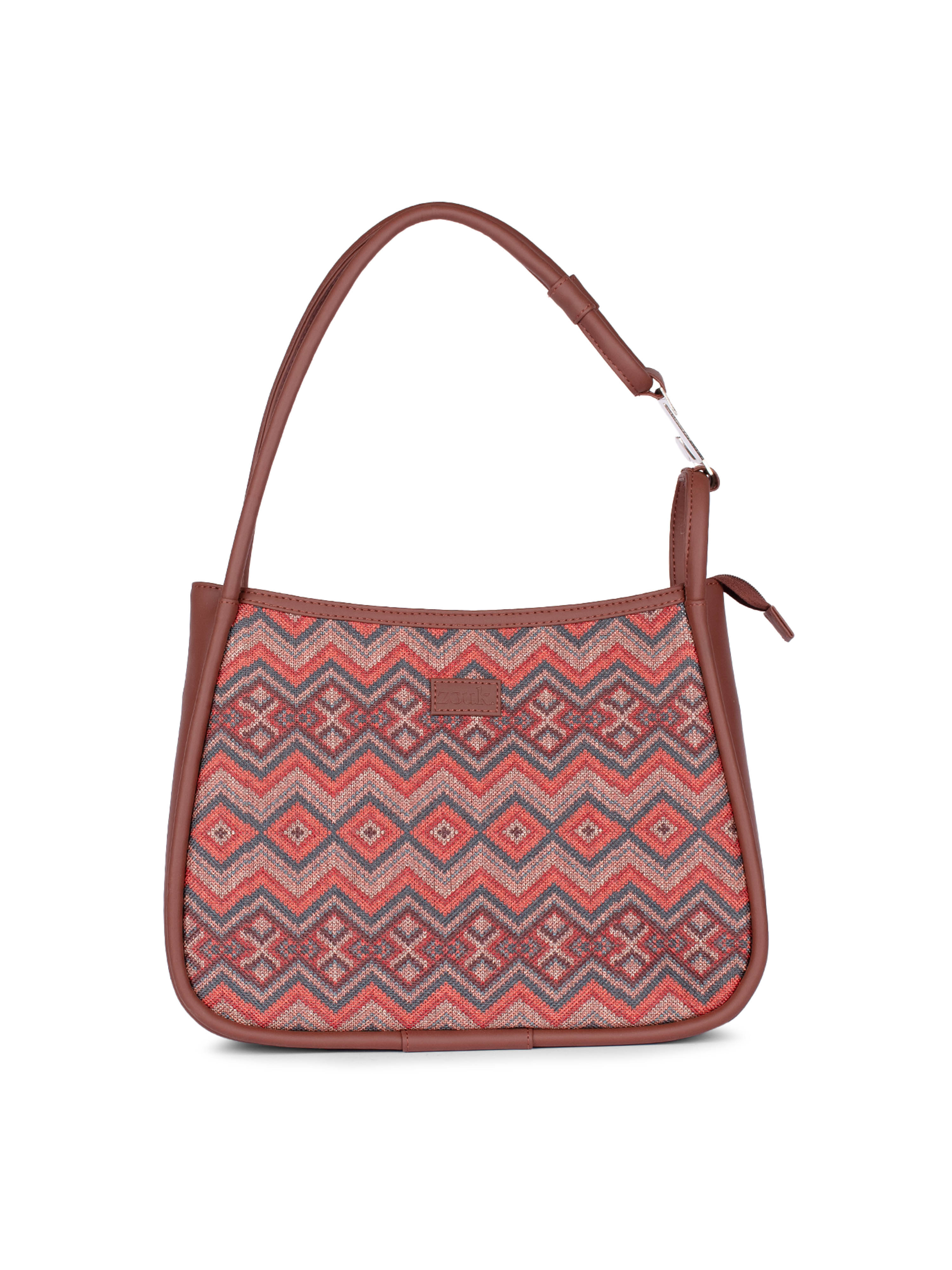 Zouk Shoulder Bag Jute Set of 1 ( Multicolor ) Zouk Shoulder Bag Jute Set of 1 ( Multicolor )