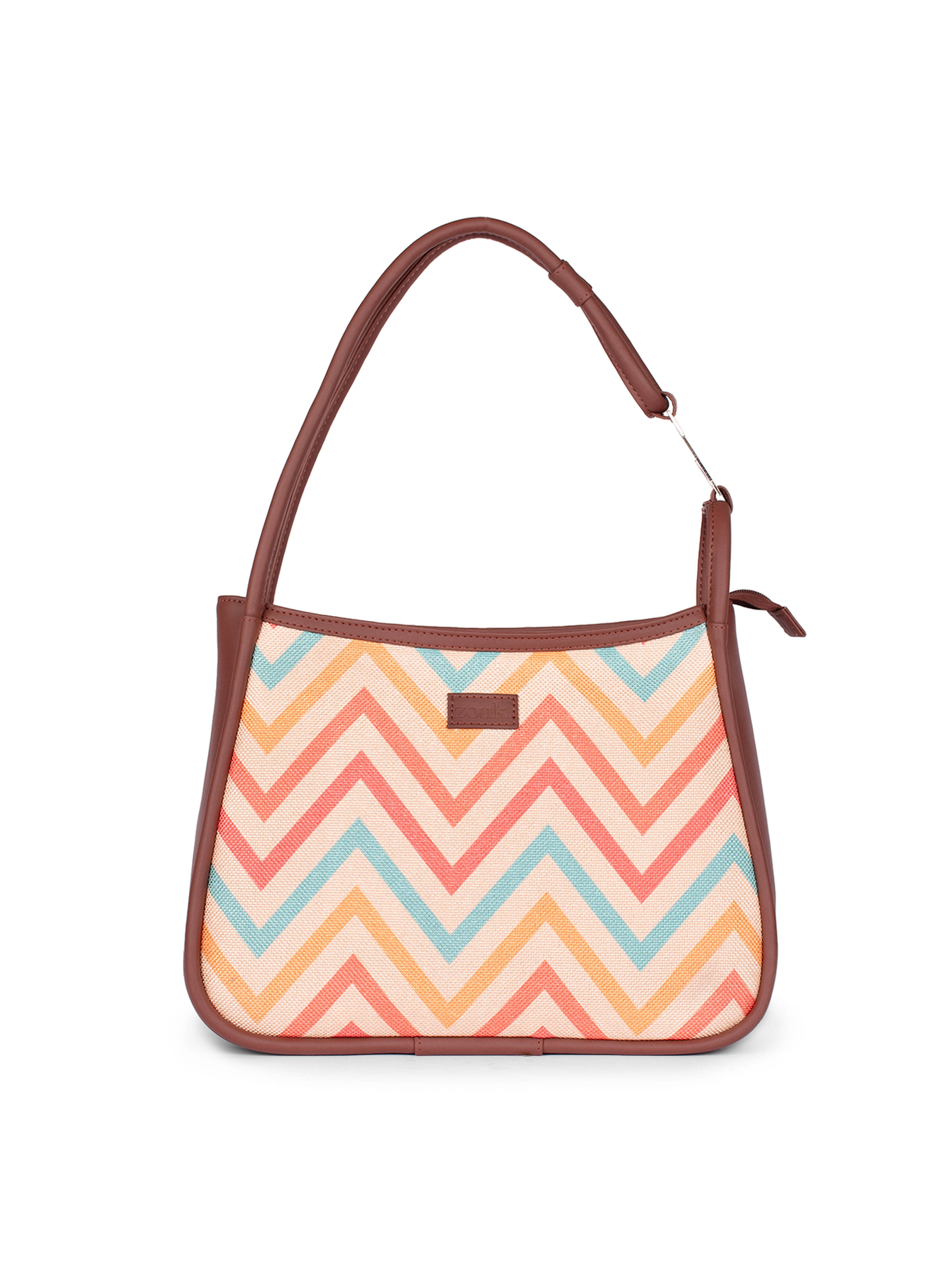     			Zouk Shoulder Bag Jute Set of 1 ( Multicolor )