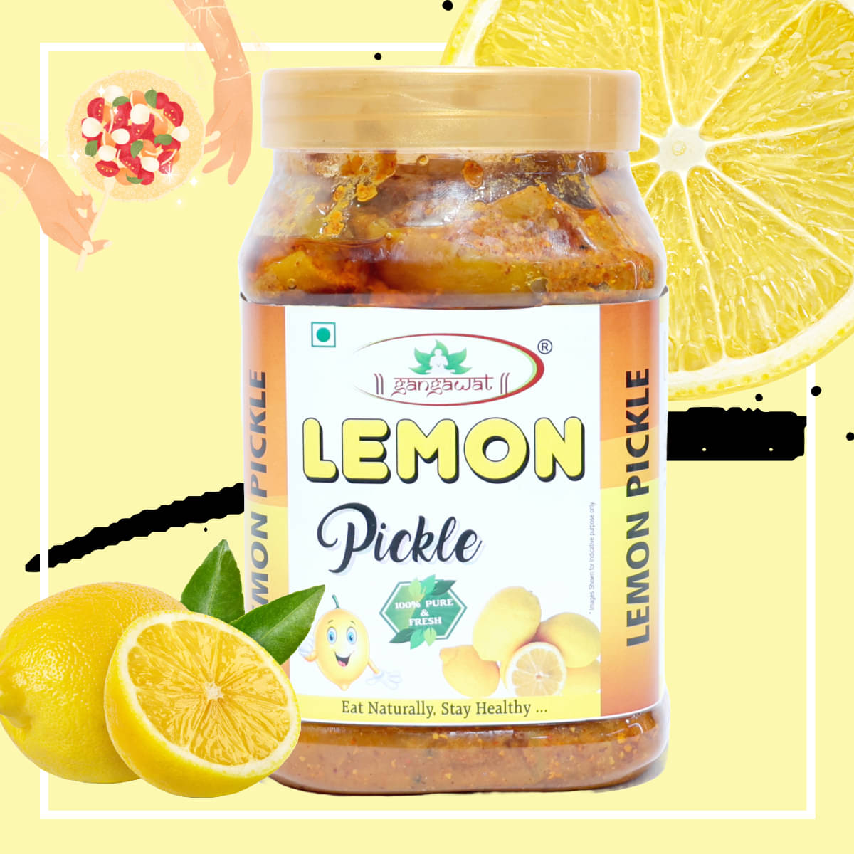 gangawat lemon Fruit Pickle 800 g gangawat lemon Fruit Pickle 800 g
