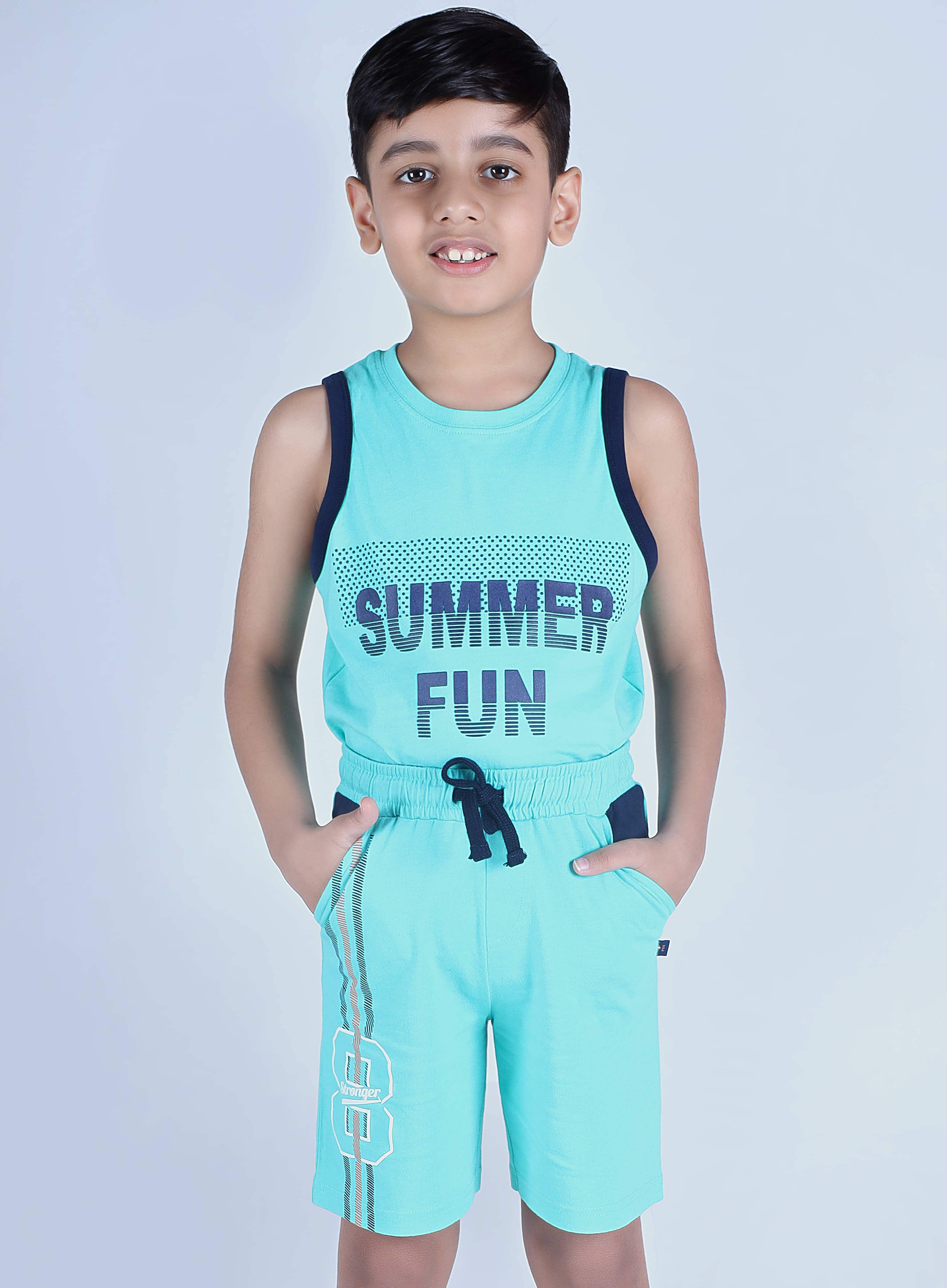     			3PIN Pack of 1 Cotton Shorts For Boys ( Blue )