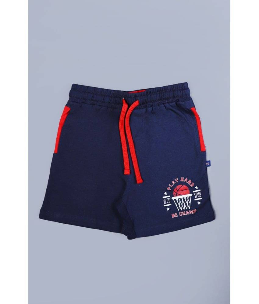     			3PIN Pack of 1 Cotton Shorts For Boys ( Navy )