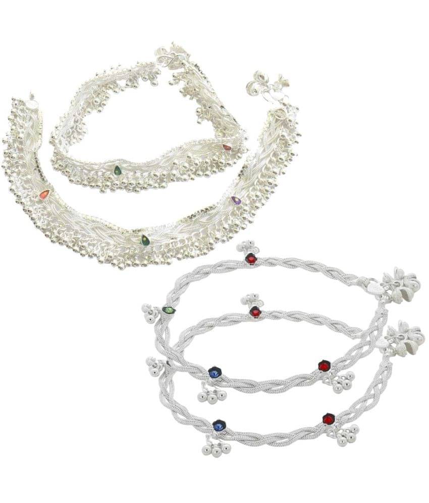 Charms Silver Anklets ( Pack of 1 ) Charms Silver Anklets ( Pack of 1 )