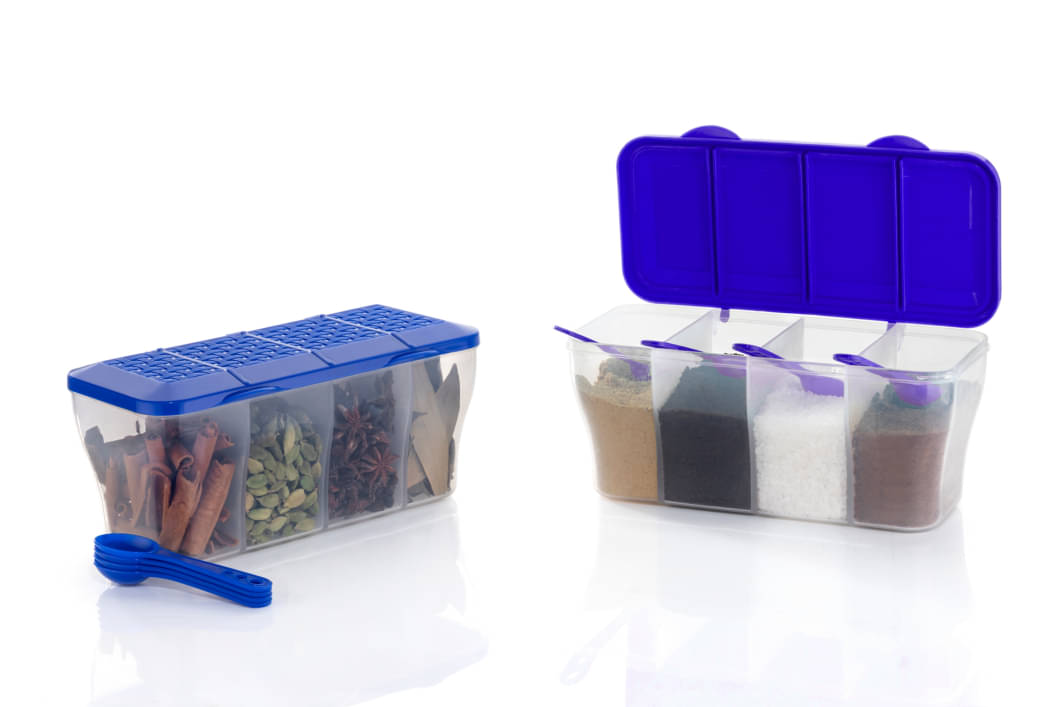     			FIT4CHEF Spice Box PET Blue Multi-Purpose Container ( Set of 2 )