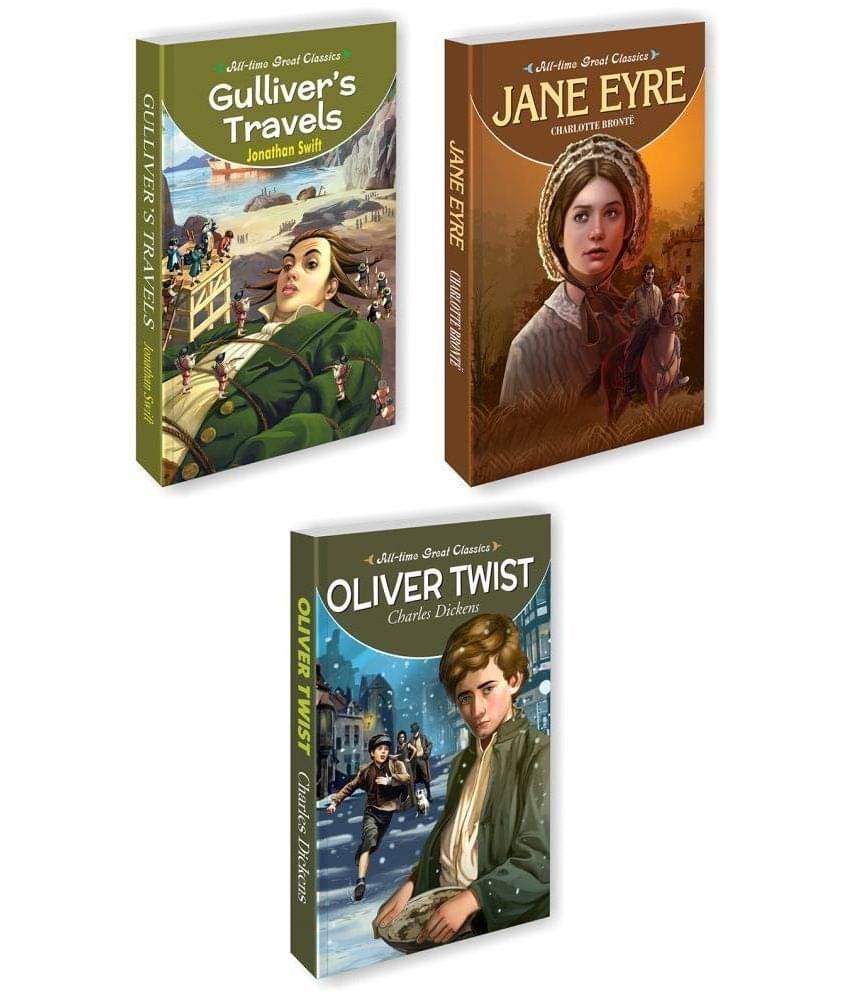 Gilliver's Travels, Jan Eyre, Oliver Twist | Set Of 3 All Time Great Classics By Sawan (Paperback, Manoj Publications Editorial Board) Gilliver's Travels, Jan Eyre, Oliver Twist | Set Of 3 All Time Great Classics By Sawan (Paperback, Manoj Publications Editorial Board)