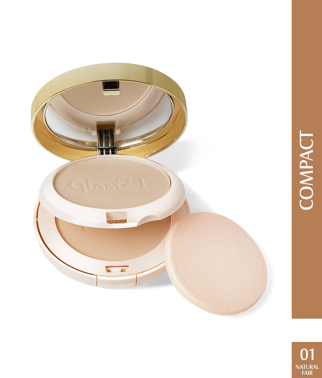Glam21 Match Perfection Multi-Mineral 2-in-1 Compact Powder Oil Free Texture 20gm Radient-02