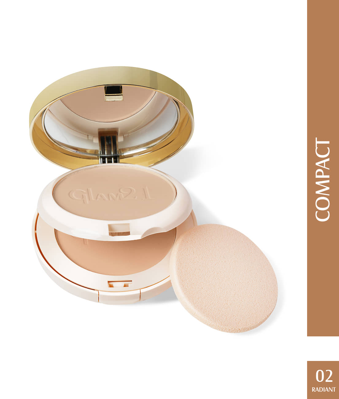 Glam21 Match Perfection Multi-Mineral 2-in-1 Compact Powder Oil Free Texture 20gm Radient-02