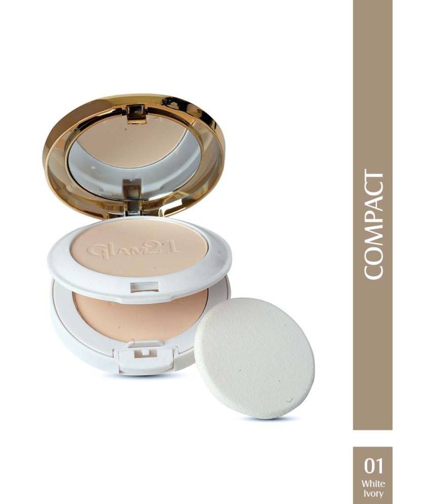     			Glam21 Natural Essence Oil-Control 2-in-1 Compact Powder with Vitamin-E 20gm White Ivory-01