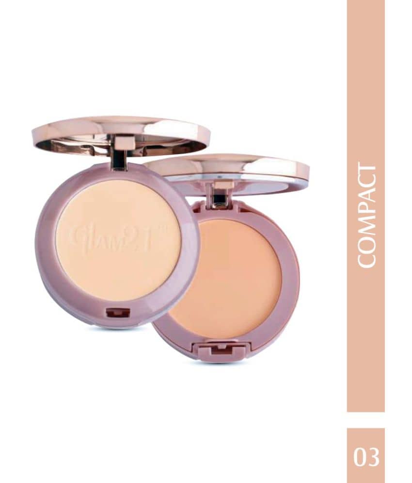 Glam21 Beauty Bright BB 2-in-1 Compact Powder Long Lasting Matte Finish 24gm Natural Beige-02