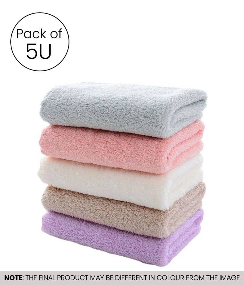     			Mahek Accessories Multicolor 280 GSM Microfiber Cleaning Cloth For Automobile Car accessories (Pack Of 5) 30x30 cms