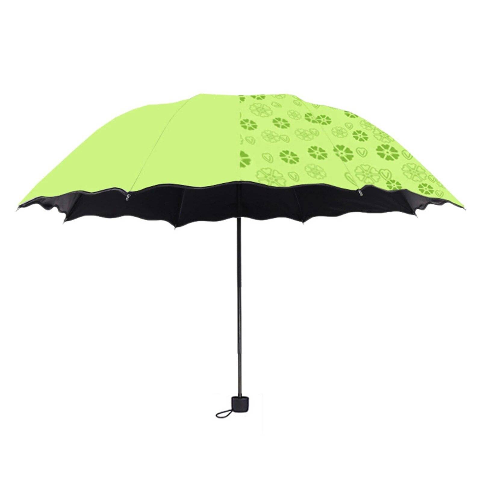 Infispace Manual Umbrella For Boys & Girls, UV-Rays Safe 23 Inch Large Size 3-Fold Color Changing Umbrella,Green Color Umberallas For Sun & Rain Infispace Manual Umbrella For Boys & Girls, UV-Rays Safe 23 Inch Large Size 3-Fold Color Changing Umbrella,Green Color Umberallas For Sun & Rain