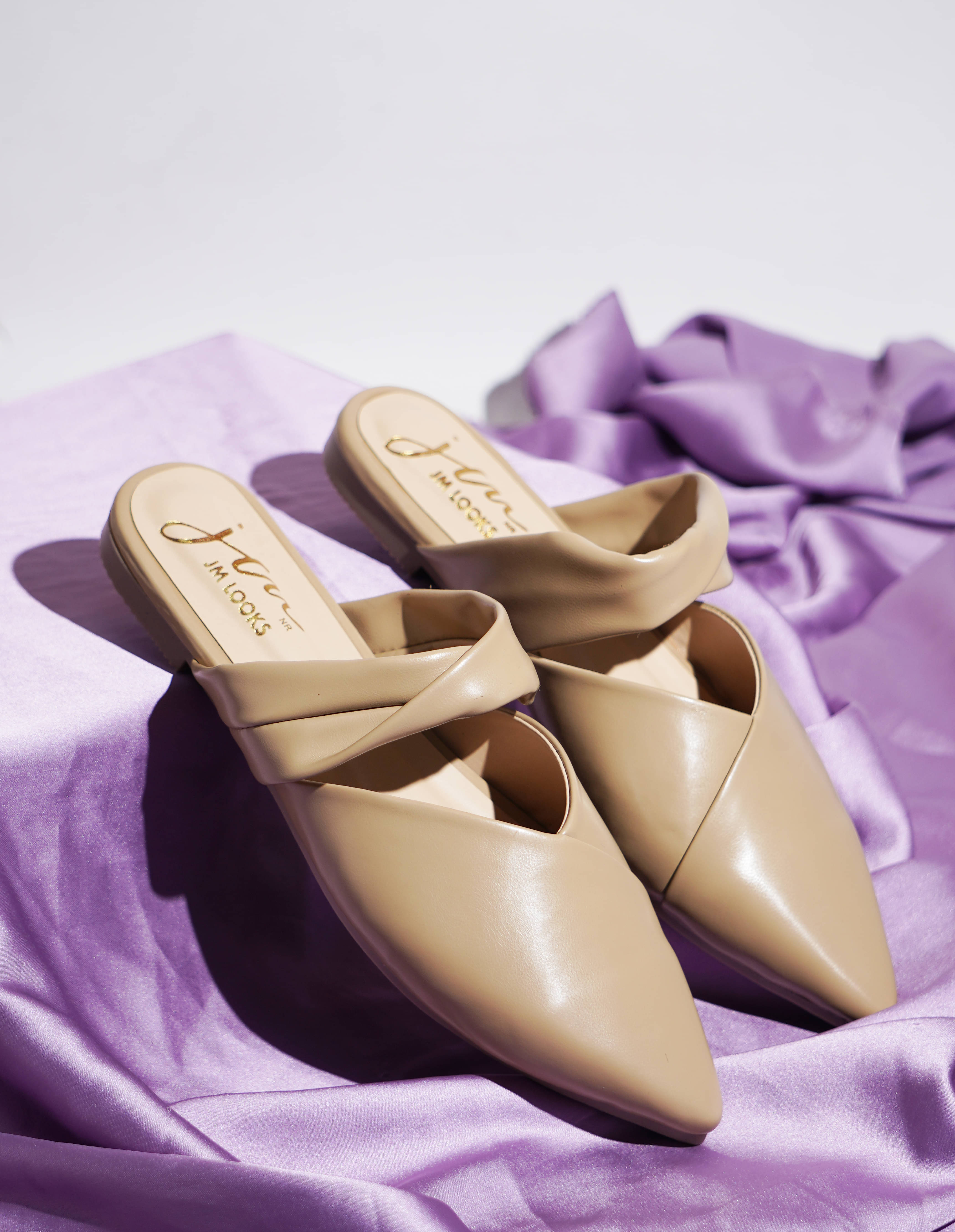     			JM Looks Beige Women's Flats