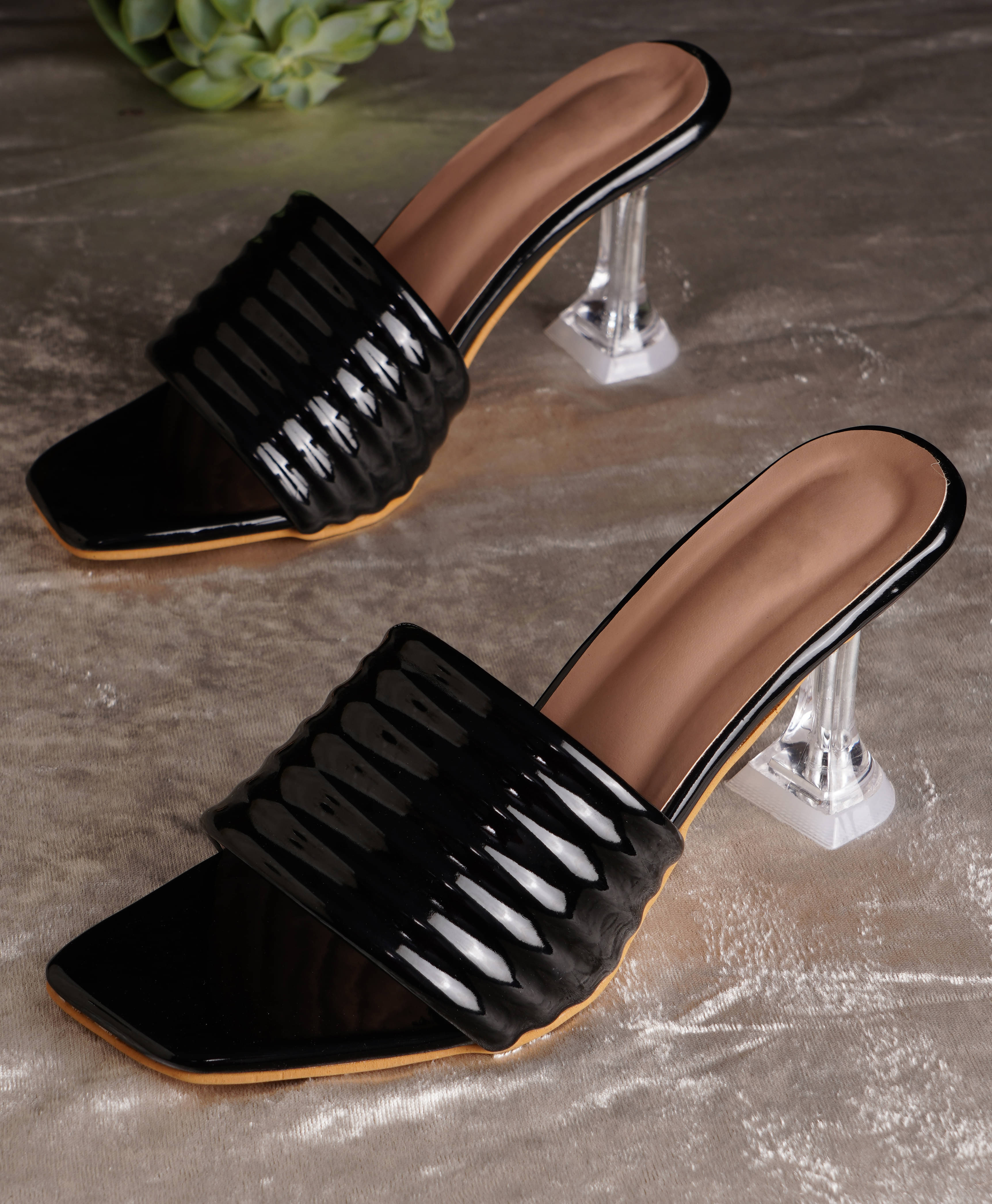 JM Looks Black Women's Sandal Heels JM Looks Black Women's Sandal Heels
