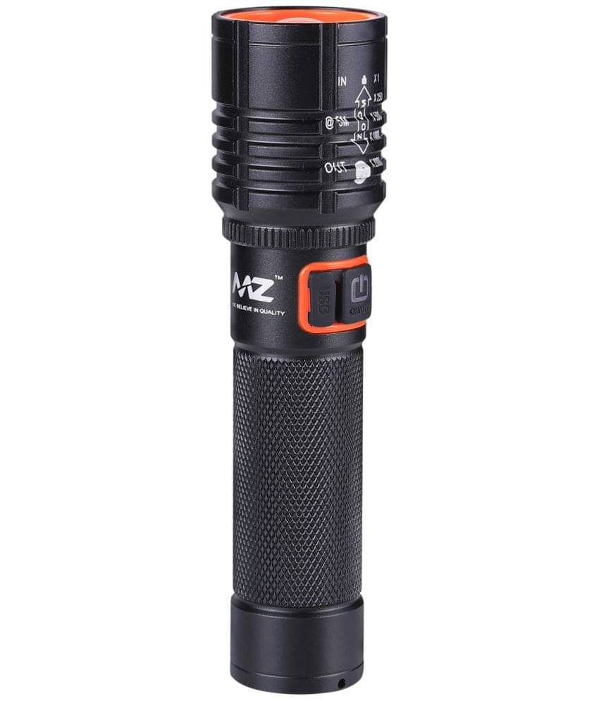     			MZ - 3W Rechargeable Flashlight Torch ( Pack of 1 )