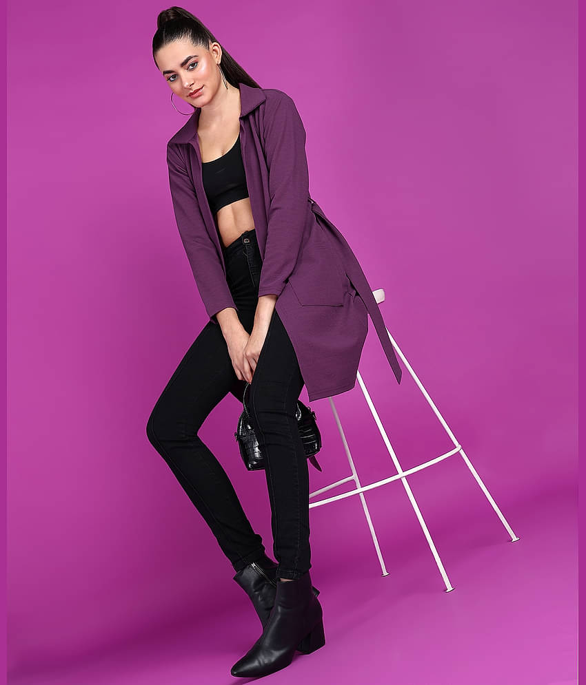 POPWINGS Polyester Blend Women's Shrugs - Black ( Single )