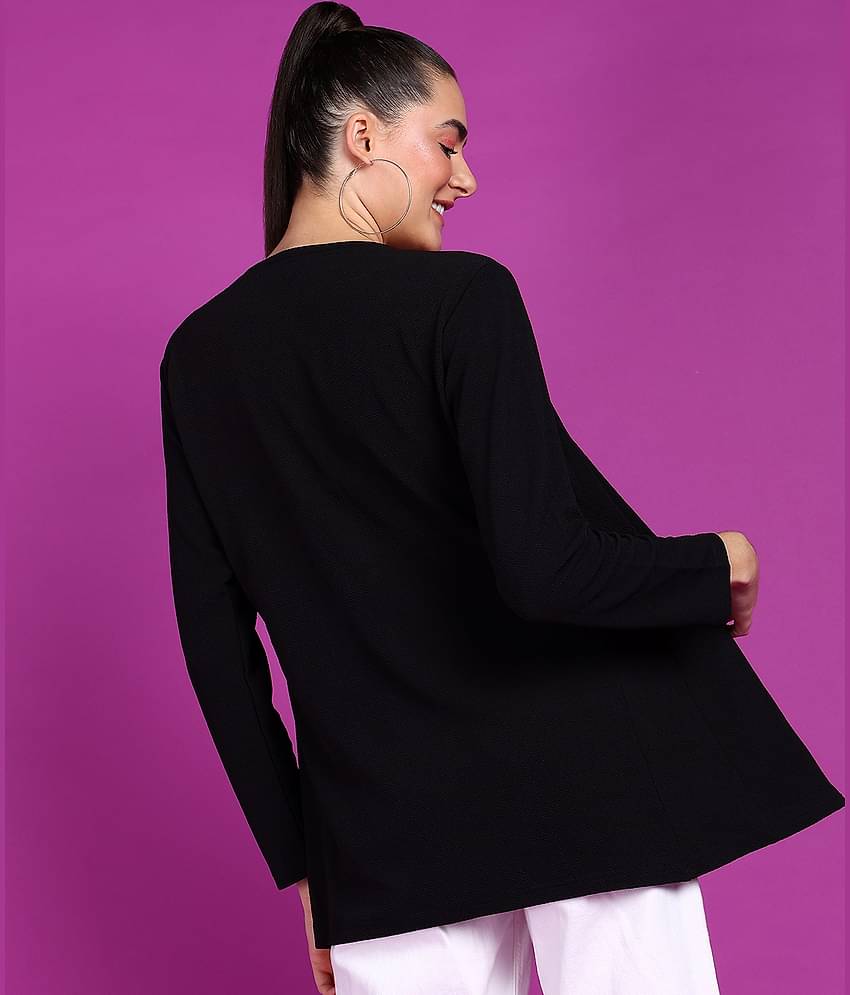 POPWINGS Polyester Blend Women's Shrugs - Black ( Single )