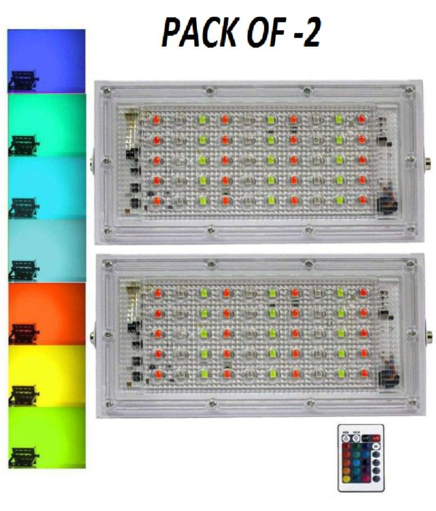     			croon RGB 50 Watts Flood Light ( Pack of 2 )