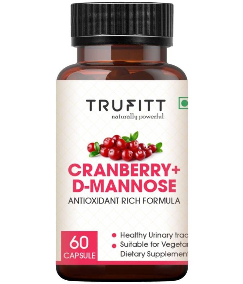 Trufitt Nutrition Cranberry + D-Mannose Antioxidant For Kidney, Urinary Tract Health (60 No.s) Trufitt Nutrition Cranberry + D-Mannose Antioxidant For Kidney, Urinary Tract Health (60 No.s)