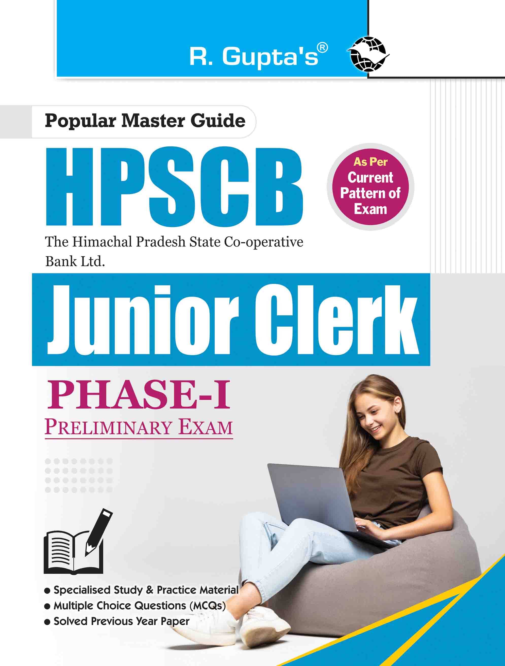 The Himachal Pradesh State Co-operative Bank Ltd. (HPSCB) – Junior Clerk (Phase-I) Preliminary Exam Guide     			The Himachal Pradesh State Co-operative Bank Ltd. (HPSCB) – Junior Clerk (Phase-I) Preliminary Exam Guide