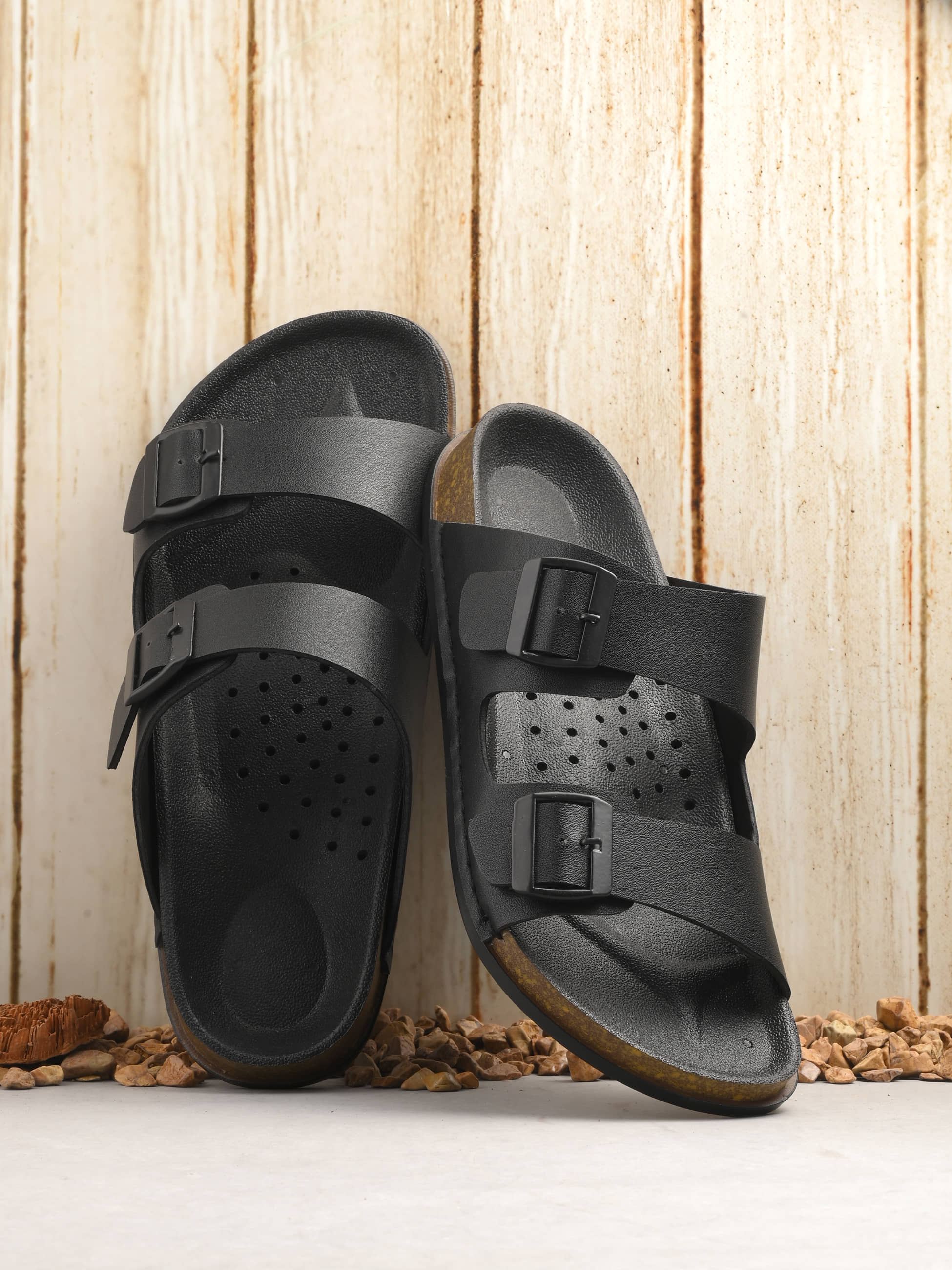 Aadi Black Men's Slide Flip Flop