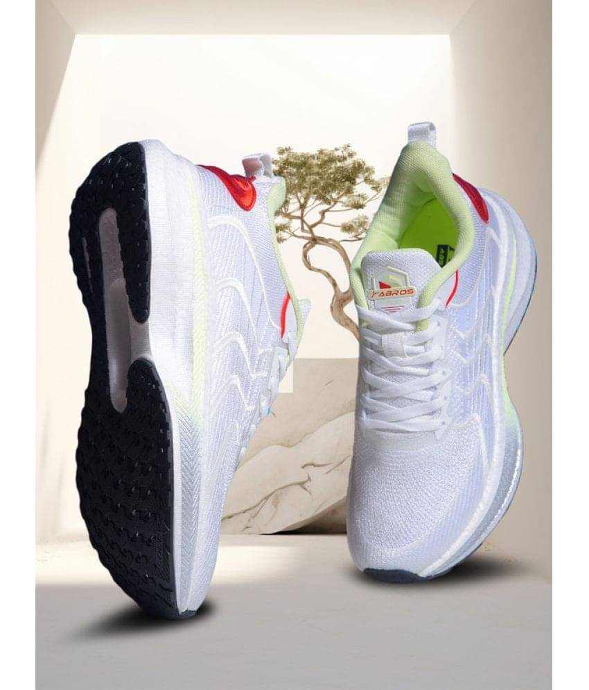     			Abros SOLAR White Men's Sports Running Shoes
