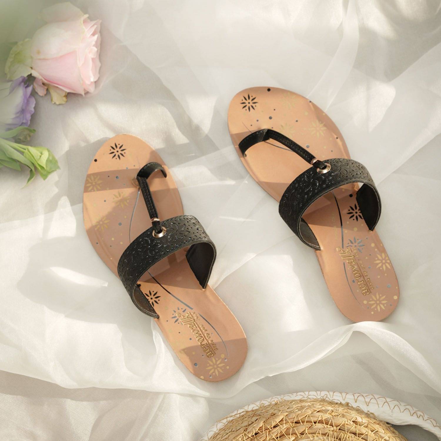     			Aerowalk Black Women's Flats