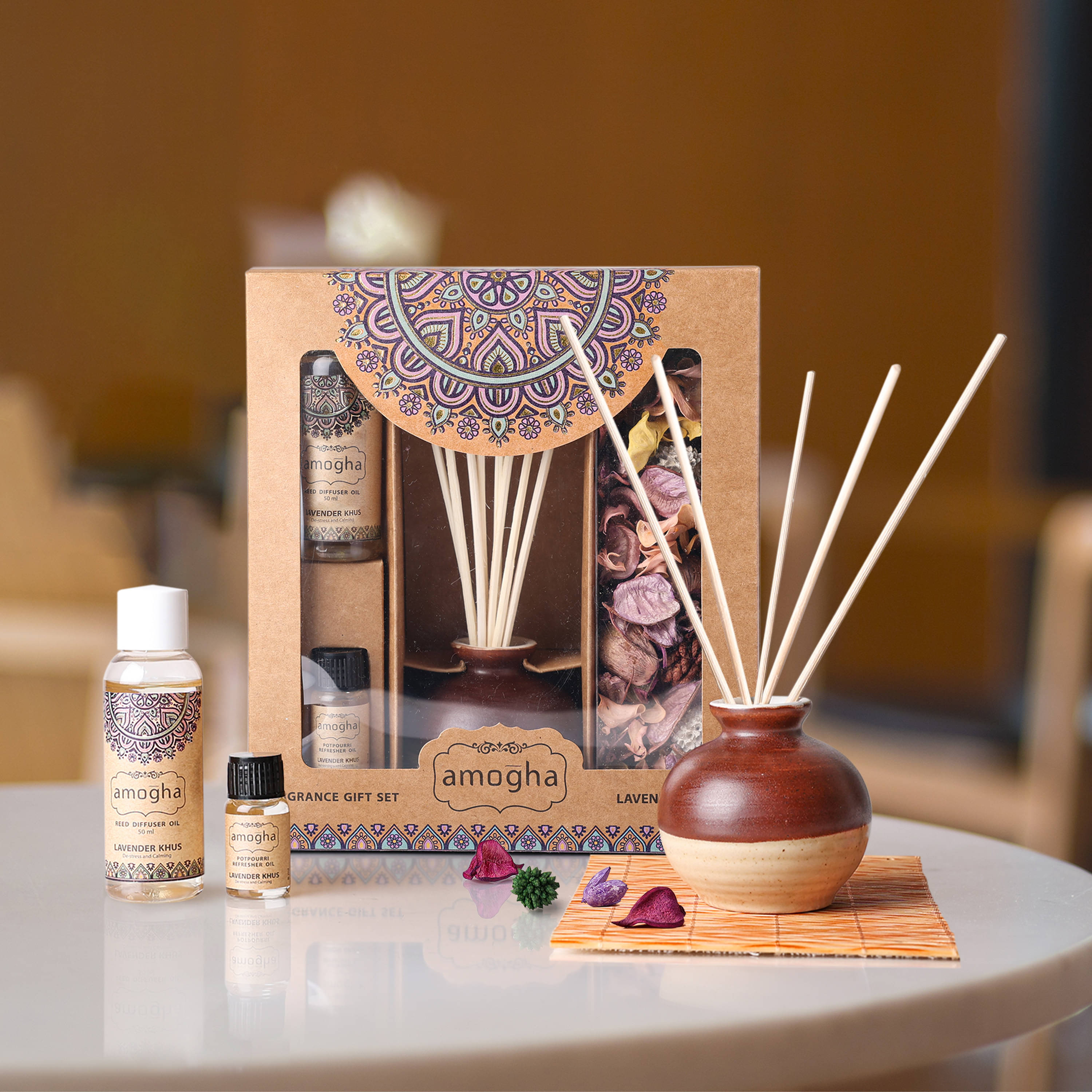 Amogh Aroma Oils & Diffusers Set - Pack of 1 Amogh Aroma Oils & Diffusers Set - Pack of 1