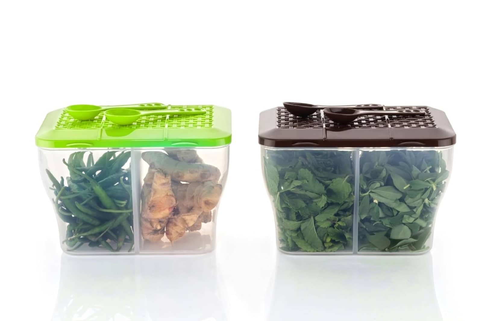 Analog Kitchenware Dal/Masala/Vegetable Plastic Multicolor Multi-Purpose Container ( Set of 2 )